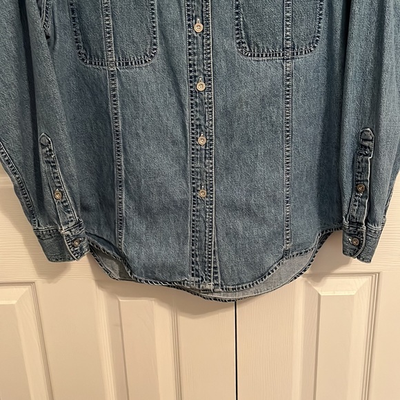 Vintage Levi’s Stonewash Women’s Denim Shirt L - Picture 5 of 6